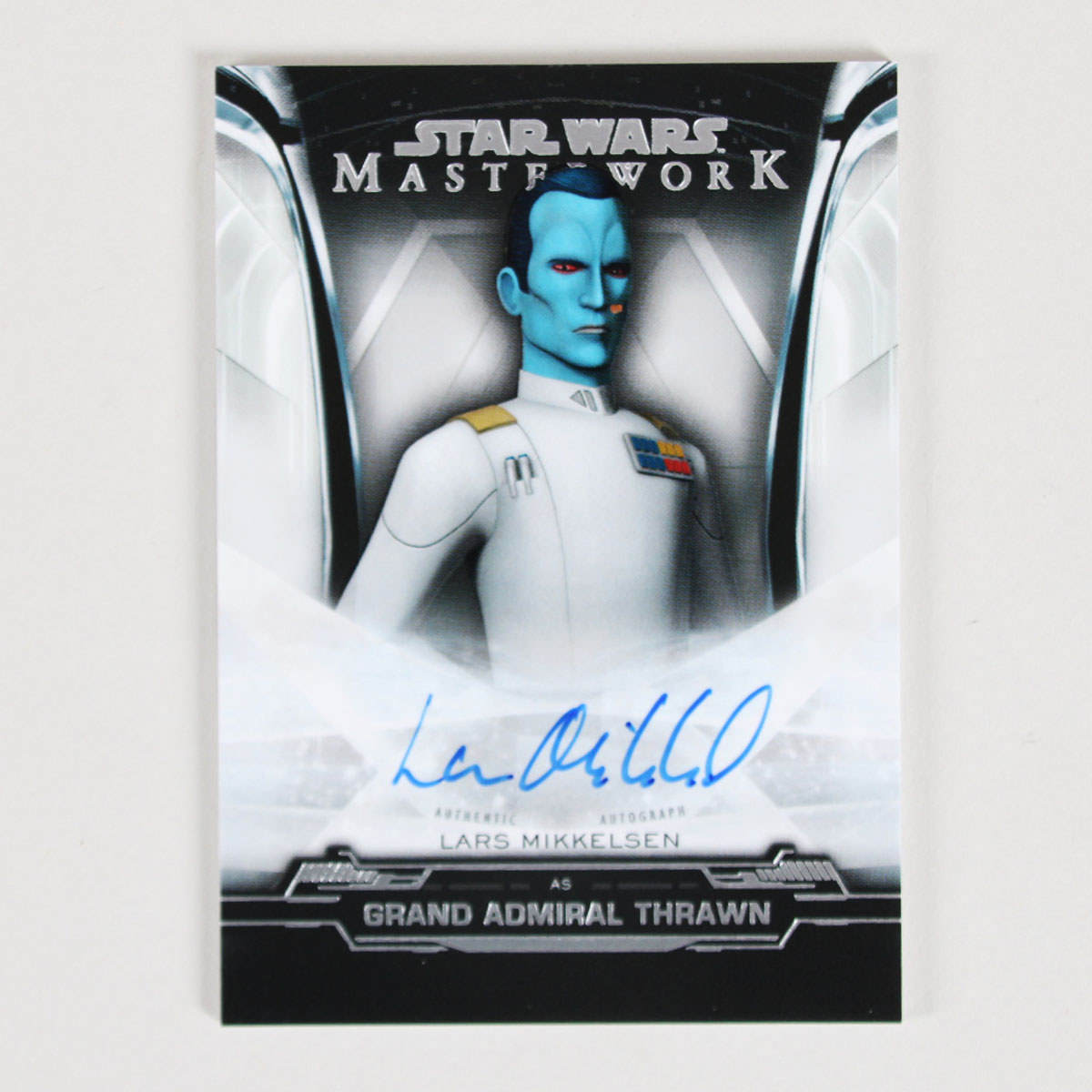 2019 Topps Star Wars Masterwork Lars Mikkelsen Signed Card Grand Admiral Thrawn Auto A-LM